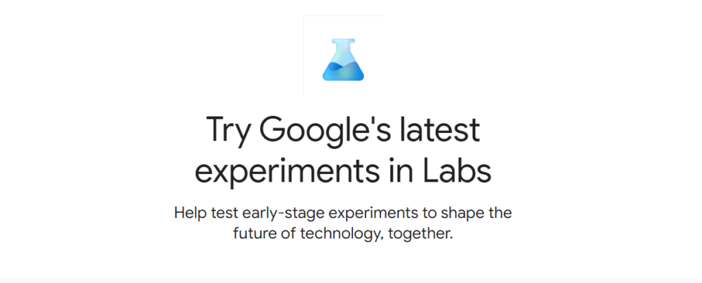 Google Search labs